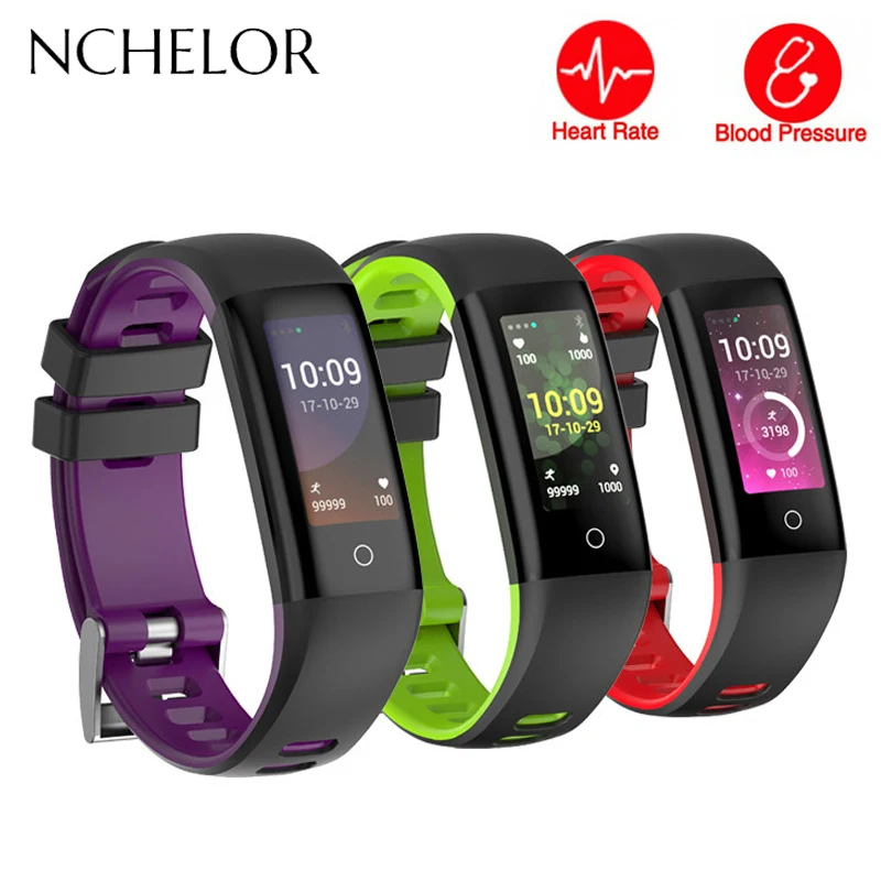 

Smart Bracele Color Screen Heart Rate Monitor Fitness Watch Pedometer Waterproof Message Push Smart Sport Watch for IOS Android