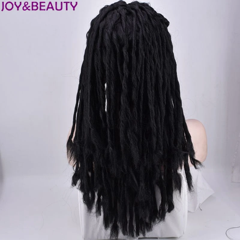 JOY & BEAUTY colores negros Dreadlocks peluca larga recta pelo sintético mujeres Cosplay pelucas 24 \ JOY & BEAUTY colores negros Dreadlocks peluca larga recta pelo sintético mujeres Cosplay pelucas 24 \