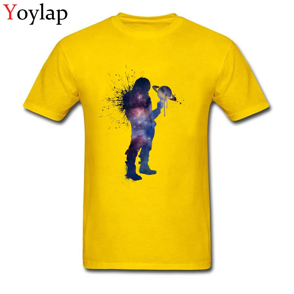 2017 Newest Design T Shirt Summer Fall 100% Cotton O Neck Tops T Shirt Short Sleeve Design Space Jam Clothing Shirt yellow