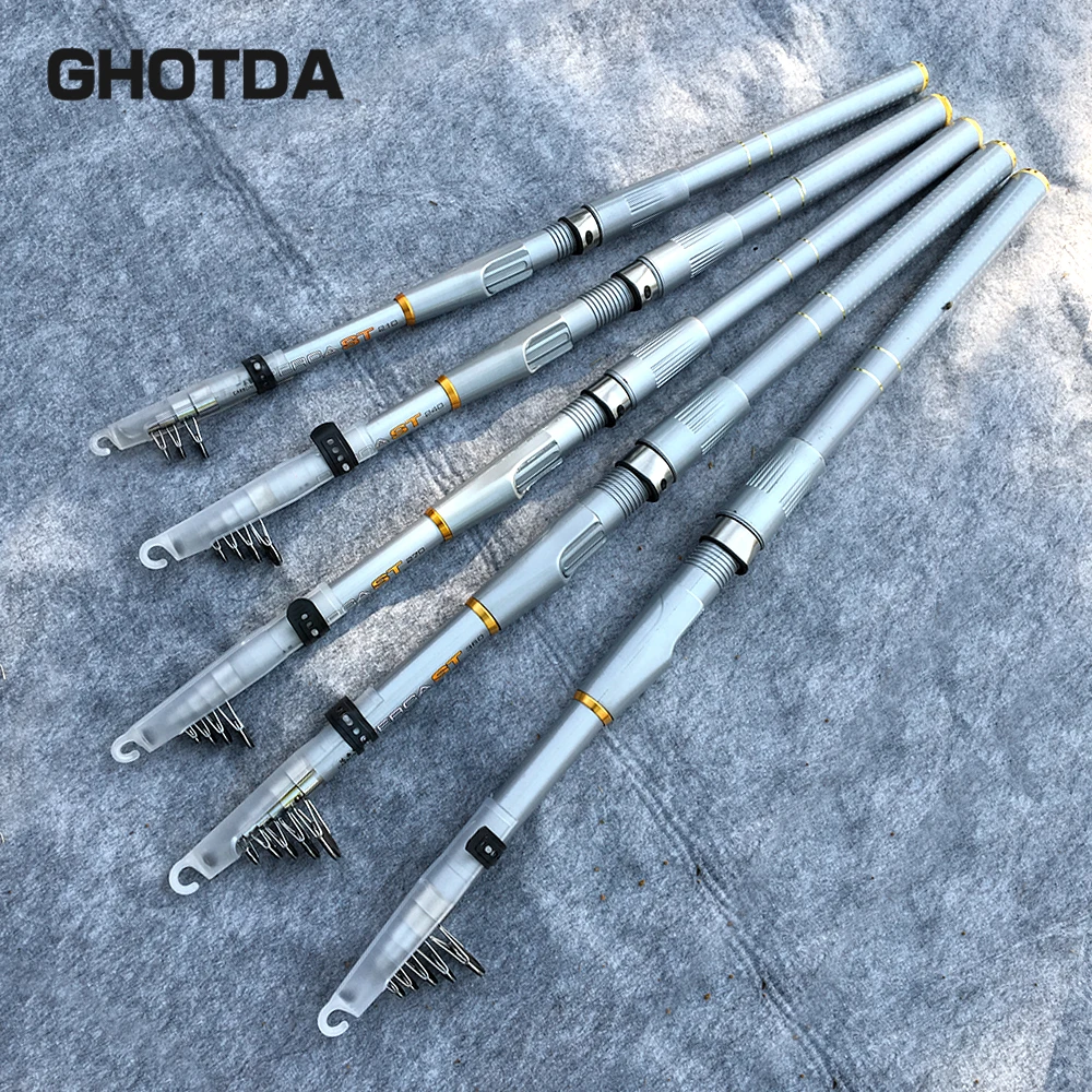 

Fishing Rod Spinning 2.1M 2.4M 2.7M 3.0M 3.6M Portable Telescopic Fishing Rod Fish Hand Fishing Tackle Sea Rod Ocean rod