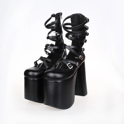 New Fashion Women Shoes Round Toe High Square Heels Shoes Woman Pumps Platform Shoes Boots High Heels Leather Shoes Janpan Style New Fashion Women Shoes Round Toe High Square Heels Shoes Woman Pumps Platform Shoes Boots High Heels Leather Shoes Janpan Style