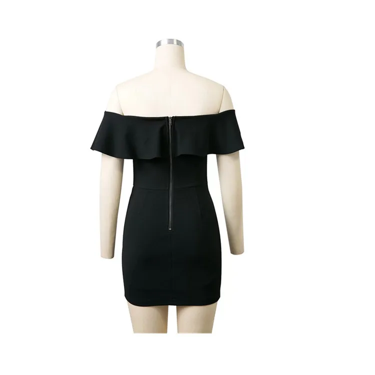 Sexy Slash neck embroidery Flora dresses Casual Sheath mini dresses Ruffled Sexy slim beach dresses Vestidos (15)