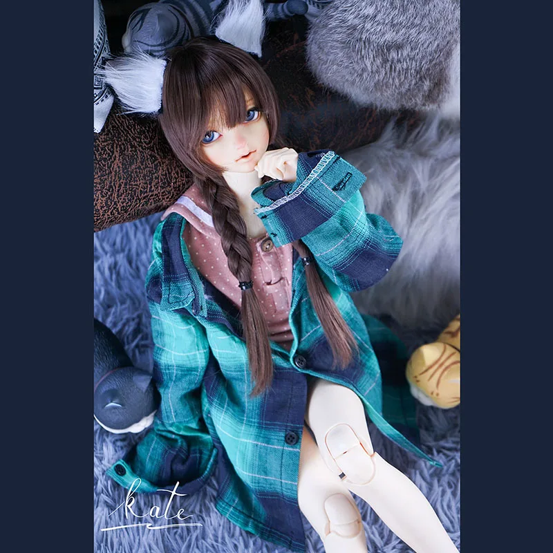 BYBJDHOME 1/3 1/4 BJD кукла унисекс Свободная рубашка Большая одежда в форме Куклы Аксессуары для кукольной одежды реквизит для фотосессии одежда для фотосессии - Цвет: Белый