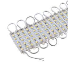 20 шт 5050 5 светодиодный модуль освещения DC12V водонепроницаемые светодиодные модули, белый/теплый белый/красный/зеленый/синий цвет, 20 шт./лот