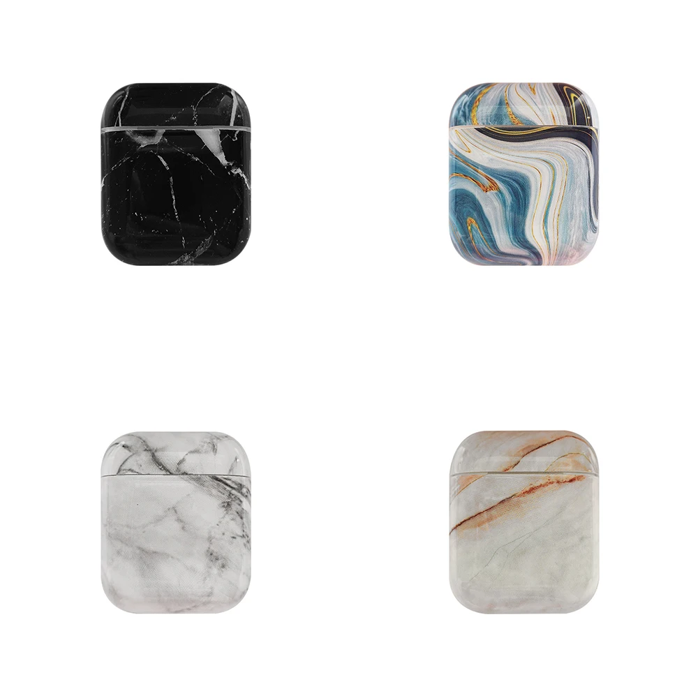 2019 New Earphone Case For Airpods Luxury Marble Hard Headphone Protective Cover Bag | Электроника