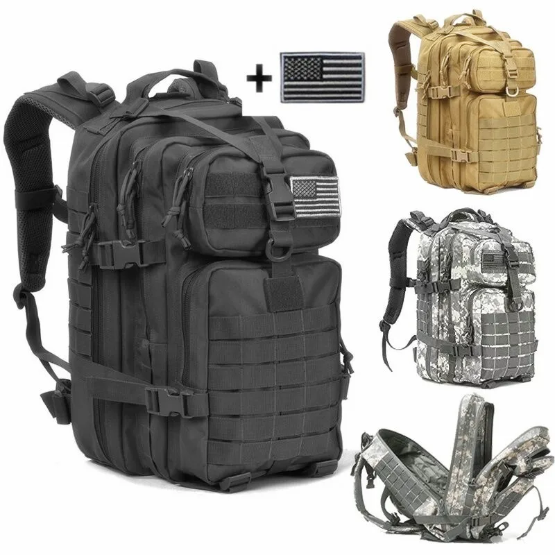 

40L Military Tactical Assault Pack Backpack Army Molle Waterproof Bug Out Bag Small Rucksack for Outdoor Hiking Camping Hunting