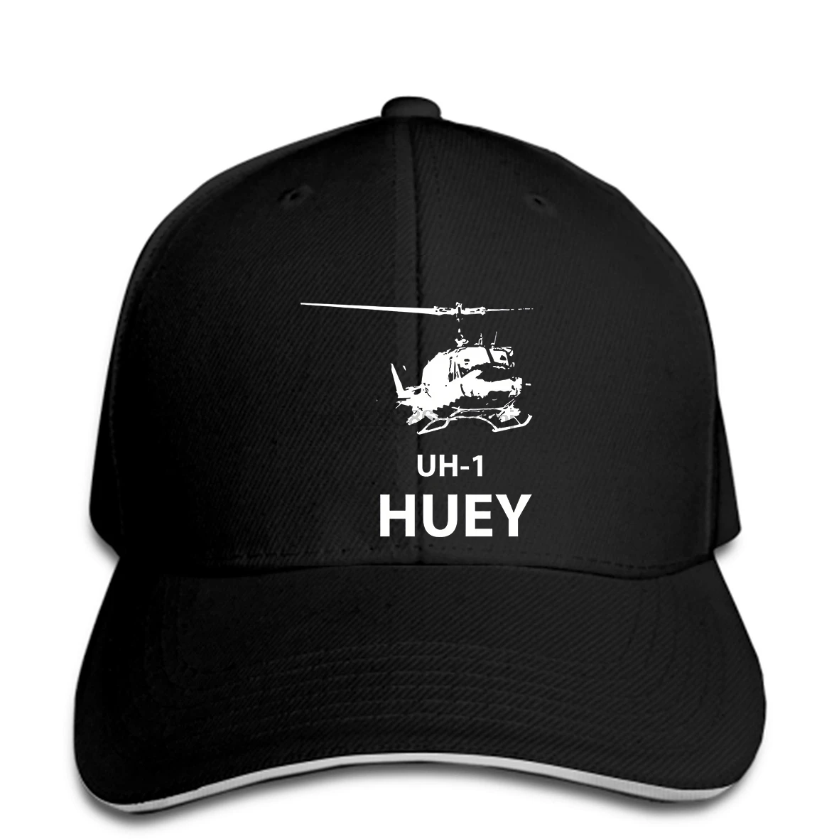 

Baseball cap Military Print hat UH-1 Huey Helicopter Pilot Chopper aircraft army Veteran