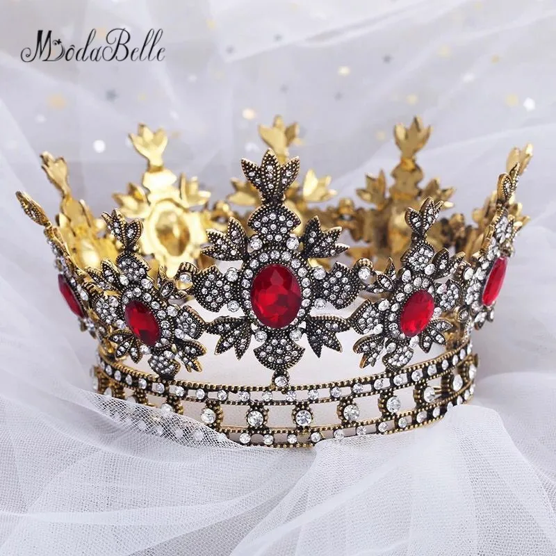 Modabelle барокко кристалл свадебная корона 2018 Свадебные аксессуары Joyeria Новое поступление популярные свадебные украшения