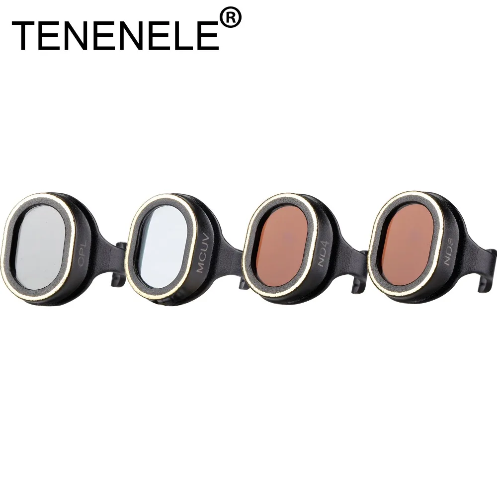 Комплект поляризационных фильтров TENENELE для dji Spark фильтр дрона ND 4 8 DJI UV C-PL Camera Filter