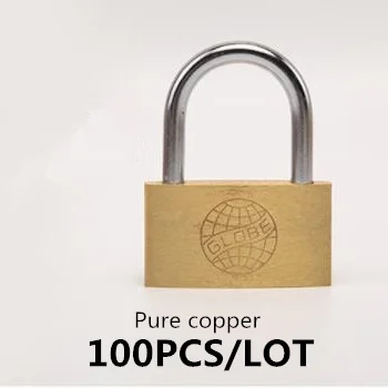 

100PCS Copper Lock Pure copper lock core No rust High hardness 20/30/40mm Lock luggage case padlock box case safety Locks