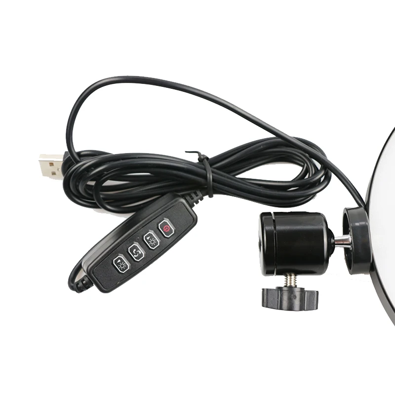 Светодиодный светильник для фотосъемки с регулируемой яркостью 16 см/26 см, кольцевой светильник для студийной фотосъемки камеры для мобильного телефона, зеркального штатива