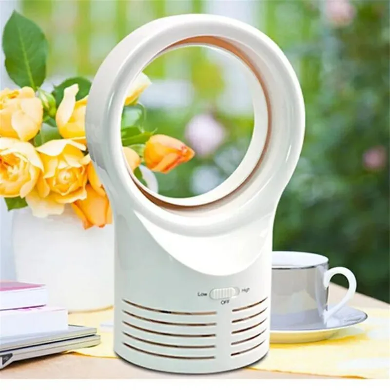 Портативная швейная машинка Bladeless Fan Cute No Fan-Leaf Cooler охлаждающий вентилятор для офиса