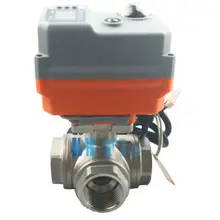 1-1/" 3 Way ss304 пропорционально-интегральный Управление моторизованный электрические Клапан