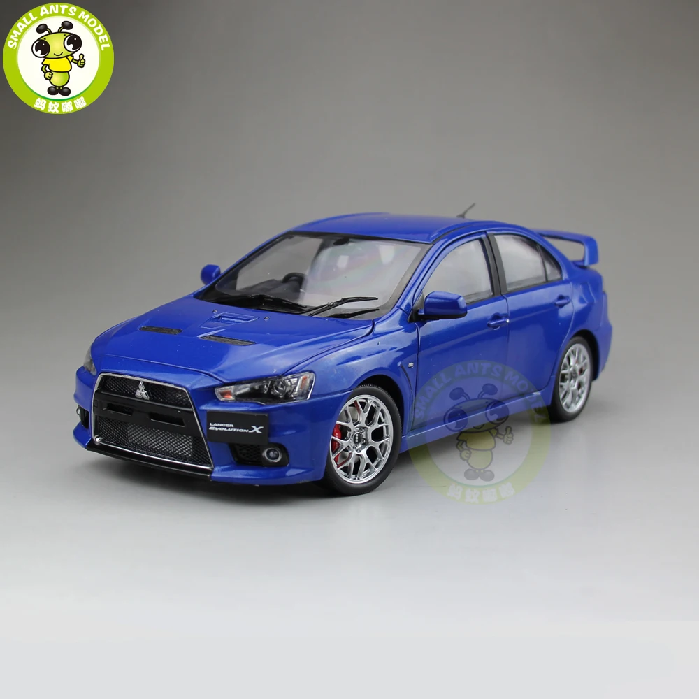 1/18 Mitsubishi Lancer EVO-X EVO X 10 Right Steering Wheel Diecast Metal Car Model Toy Boy Girl Gift Collection Blue