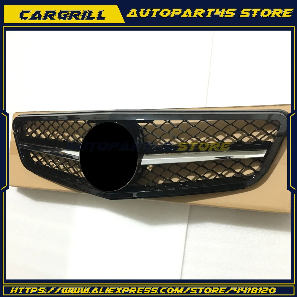 Черный хромированный гриль C300 C350 подходит для Mercedes Benz C Class 08 13 W204 AMG|Гоночные