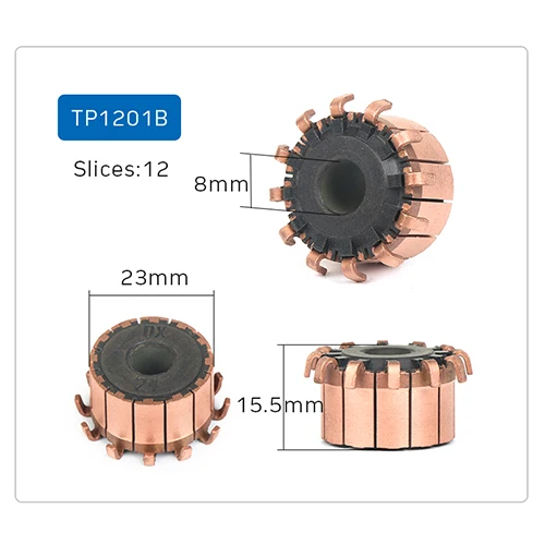 Медные стержни генератора, Электрический мотор, коммутатор, медный тон, Dremel инструменты, коммутационный прибор для мини-дрели на арматуре, Commutat - Цвет: TH1201B