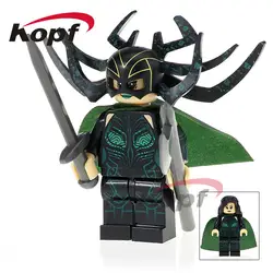 XH 811 Super Heroes HeLa топаз Валькирия палач Heimdall кирпичи действие строительные Конструкторы Коллекция Модель Игрушечные лошадки Детский подарок