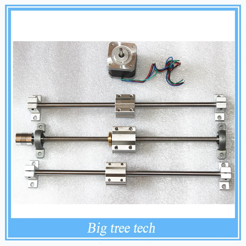 

Sliding Table parts RepRap 3D Printer THSL-300-8D T-type T8 Lead Screw +Copper Nut +Nema17 Stepper Motor 42+8MM Axis+SC8UU