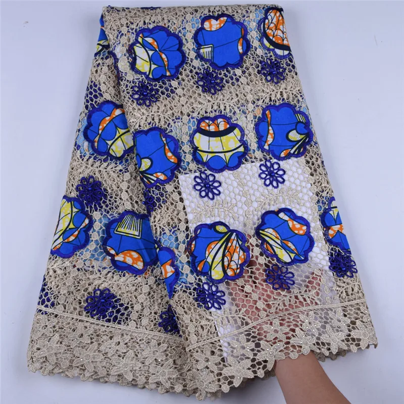 

Latest African Water Soluble Lace Fabric Embroidery French Lace Fabric Guipure Cord Nigerian Lace Fabric For Wedding DressA1610