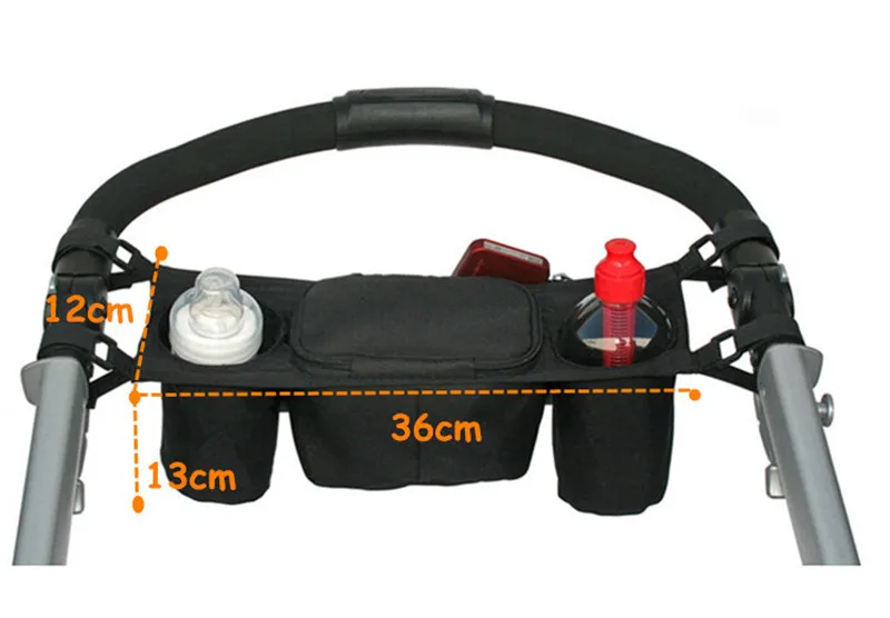 baby stroller accessories bag Newbealer Universal Baby Pram Organiser Safe Console Tray Style Pushchair Stroller Storage Cup Bottle Holder Buggy Jogger baby stroller accessories and parts