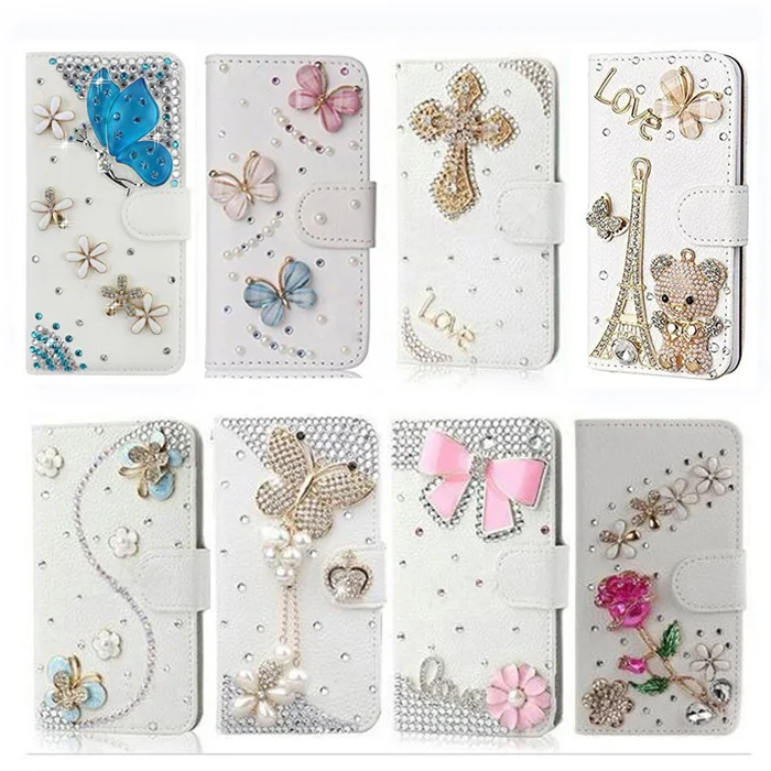 

Case For Huawei P8 P9 P10 P20 P30 lite Plus Selfie P smart Luxury Bling Rhinestone Wallet Case personality bag capa phone cover