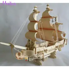 Ручная сборка деревянный линкор военный корабль Corsair модель Военная Сборка DIY деревянная модель парусника детские подарки Обучающие игрушки