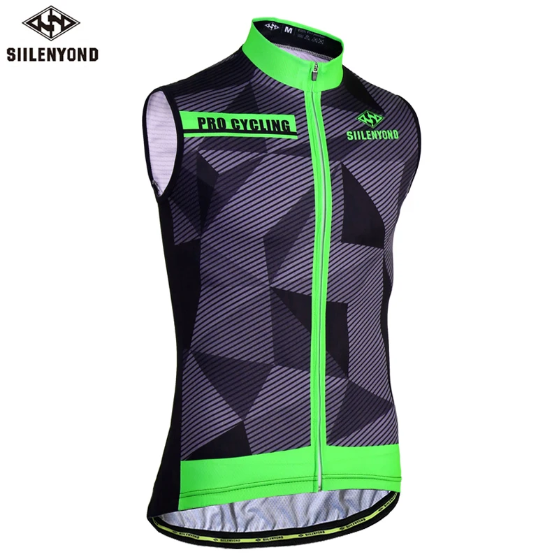 Siilenyond без рукавов Велоспорт Джерси MTB велокостюм из флиса Велоспорт жилет гонки на велосипедах велосипедные костюмы Ropa Maillot Ciclismo - Цвет: Sleeveless cycling