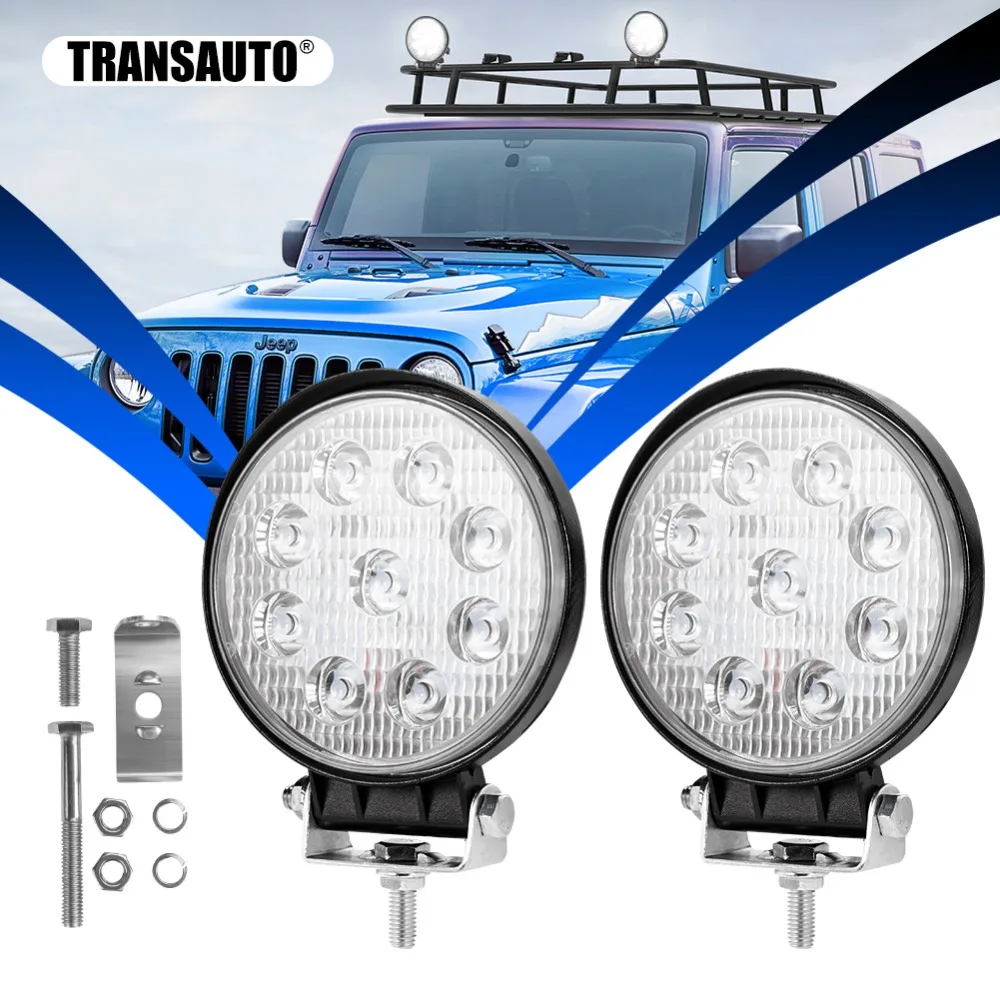 

4 Inch Round Flood LED Light Bar,2 Pcs 4 Pcs LED Work Light for Tractor Offroad 4WD Truck ATV UTV SUV Driving Lamp Running Light