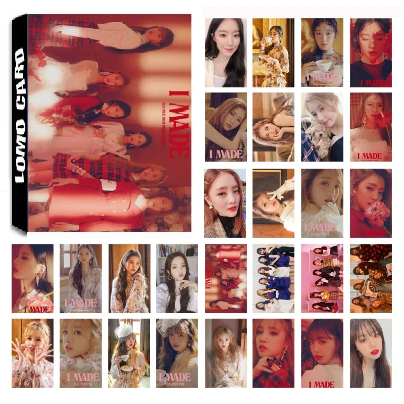 

30Pcs/set KPOP GIDLE Girls Team Album Senorita HD Photo Card PVC Self Made LOMO Photocard