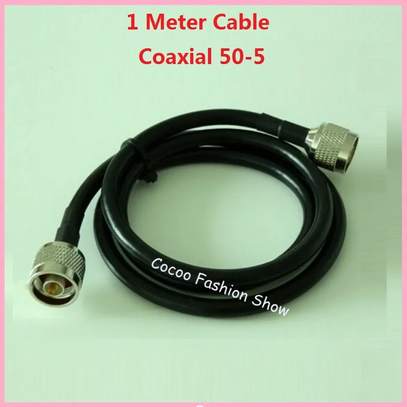 

1 Meter Black 50ohm 50-5 Ultra Low Loss Coaxial Cable for Connecting Cell Phone Signal Booster to Power Splitter or Antenna