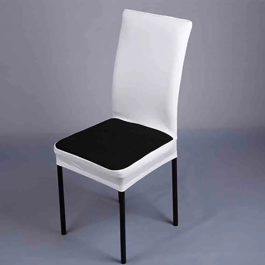 Meijuner, новые эластичные чехлы на кресла, спандекс, 1 шт., дышащий чехол на стул для свадьбы, обеденный чехол на стул, красный, черный, случайный MJ030
