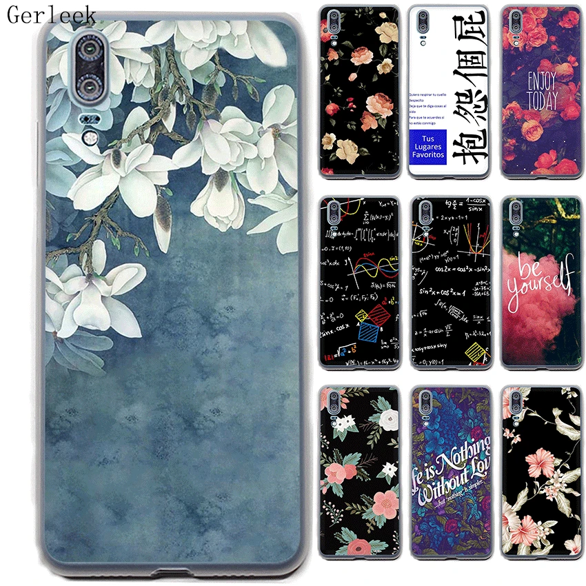 

Gerleek Case Phone For Huawei P8 P9 P10 P20 Pro Lite Plus P Smart Cover Protection Cool Couple Cartoon