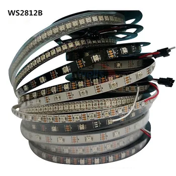 

LED WS2812B/WS2813 5M New product Smart led Symphony pixel strip, IP30/IP67 DC5V Black/white PCB, 30/60 leds/m IC