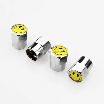 

200 x Car Styling Stainless Zinc Alloy Smile Face Expression Car Tire Valve Caps Wheel Tires Tyre Stem Air Cap Airtight Covers