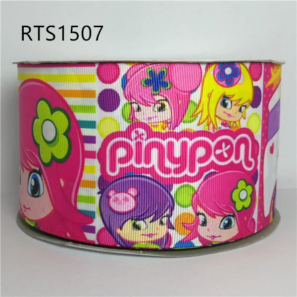 

Free shipping 50yard/roll 3inch cartoon character printed grosgrain ribbon RTS1507