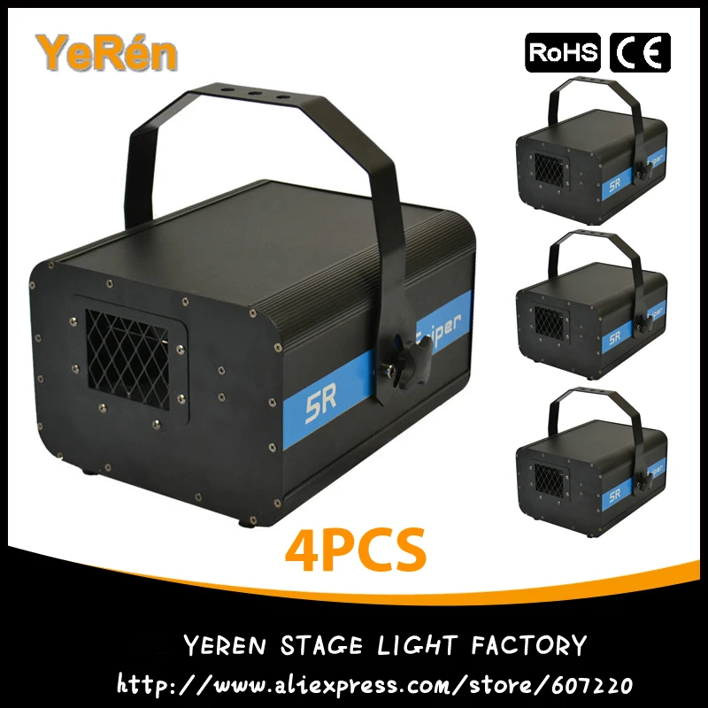 

(4PCS) 5R Scan Light Laser Effect DJ Disco Stage Beam Light Scanner 200W