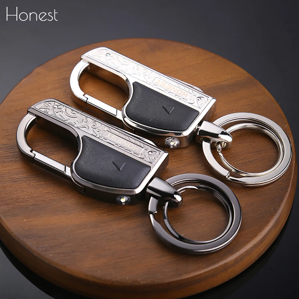 Brands Honest Men Keychain Car KeyChains Lighting Multifunction Folding