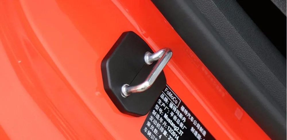 Us 9 9 New Turschloss Haken Abdeckung Lucke Begrenzung Restructionprotect Trim Kunststoff Fur Ford Mustang 2015 16 17 Up Kostenloser Versand In