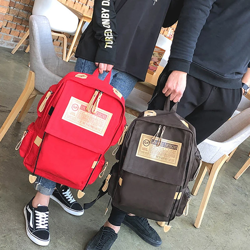 Модный фирменный рюкзак, женская сумка на плечо, школьные сумки для подростков, девочек и мальчиков, повседневный однотонный рюкзак