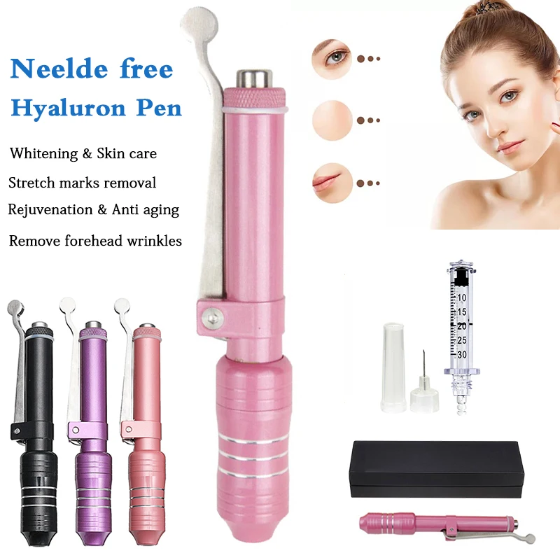 

High Pressure Hyaluronic Acid Pen For Anti Wrinkle Lifting Lip Hyaluron Gun Atomizer Hyaluron Pen Injection Machine Ampoule Head