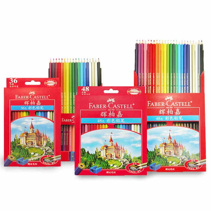 Набор цветных карандашей Faber Castell Classic Castle 36 48 72 цвета масляный цветной карандаш