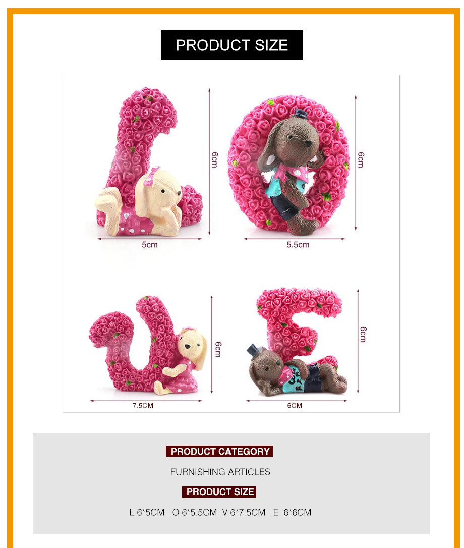 Romantic Car Ornaments Roses Love Cute Rabbit Car Ornaments Decorative Car Accessories For Girls Creative Wedding Gift (2)