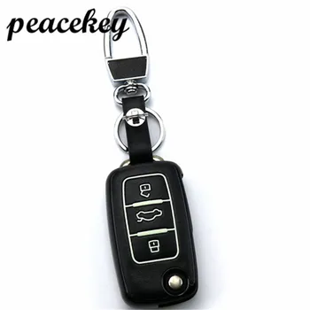 

Peacekey leather car key cover case for Volkswagen VW Jetta MK6 Tiguan Passat Golf 4 5 6 POLO cc bora 3 buttons