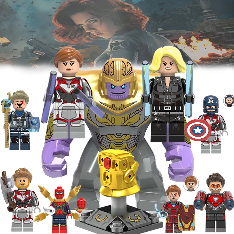 

Legoed superheroes movie DIY Building blocks Toys Mini Avengers endgame Iron man set Figures blocks Toy Compatible With Legoings