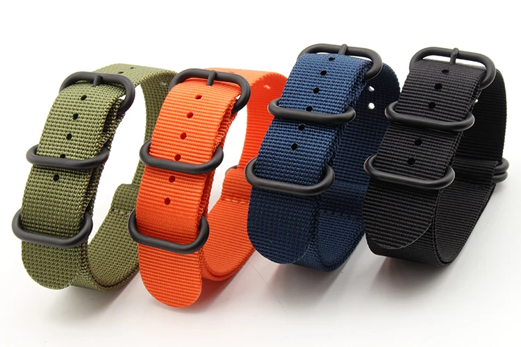 nylon strap watch waterproof nylon in watchband 18mm 20mm 22mm 24mm man
