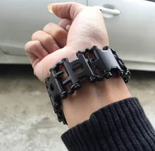 29 kinds of multi-function инструменты, 17-4 из нержавеющей стали браслет ссылка дизайн удобные инструменты, открытый портативный удобно.