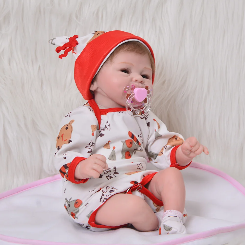 

Mini Child Toy Reborn Baby Doll with Cloth Body 17 Inch Bebe Toys For Kids Christmas Gifts and Birthday Gifts Surprise Lol