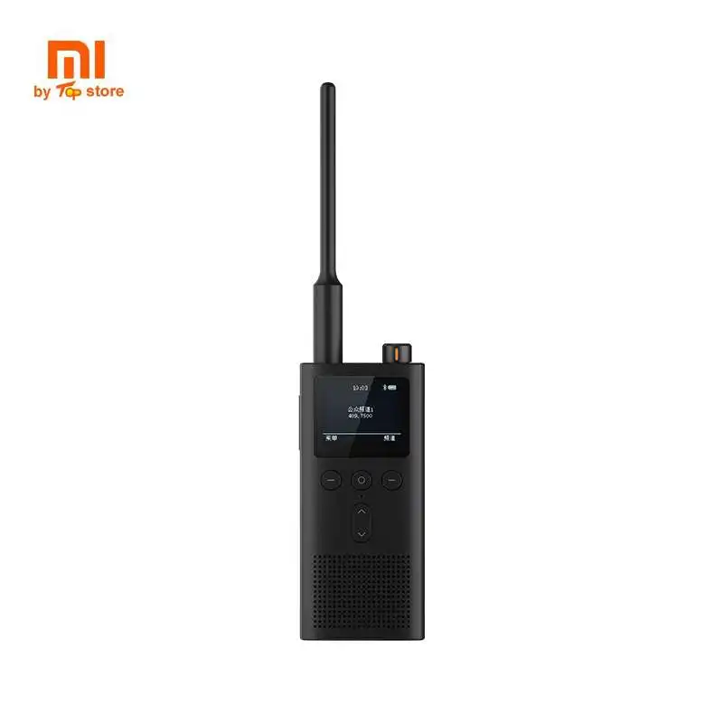 Новейший Xiaomi Mijia Smart Walkie Talkie2, ручной, для работы с мирным питанием, ультра-тонкий мини-пульт дистанционного управления, для путешествий, ручной набор, обмен позициями - Цвет: Black