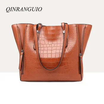 

QINRANGUIO Women Bag Women Leather Handbags Bags Handbags Women Famous Brands Large Capacity Casual Crossbody Bags for Women