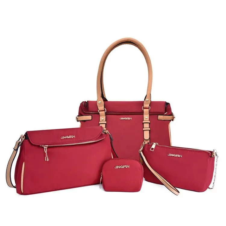 

Women handbags 4 Sets Oxford Rucksack High Quality Shoulder bag Messenger Bag Women Portable Purse